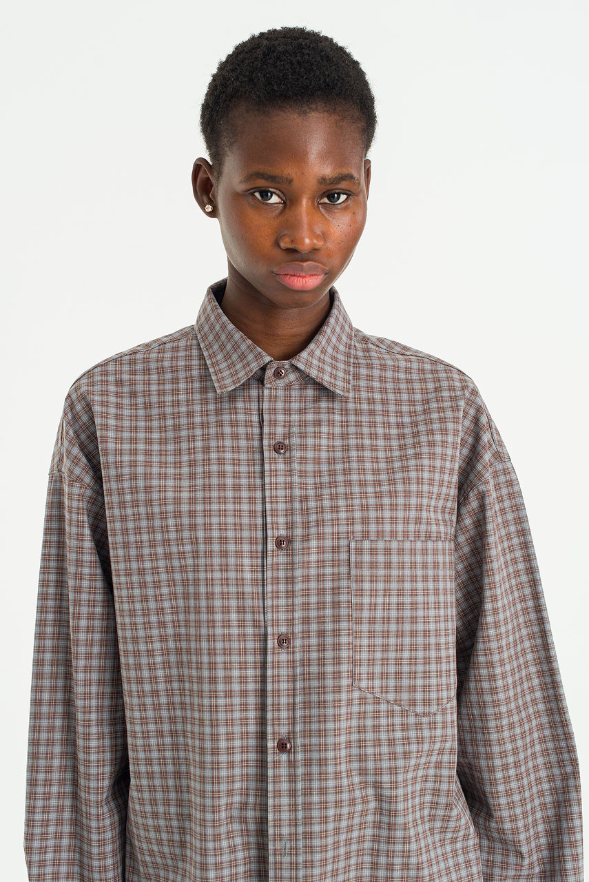 Loam Check Shirt, Brown
