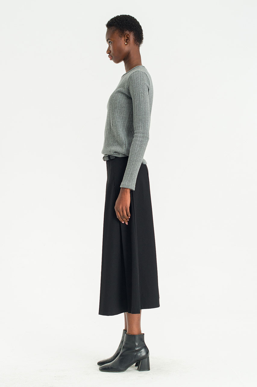 Rove Pleated Skirt, Black