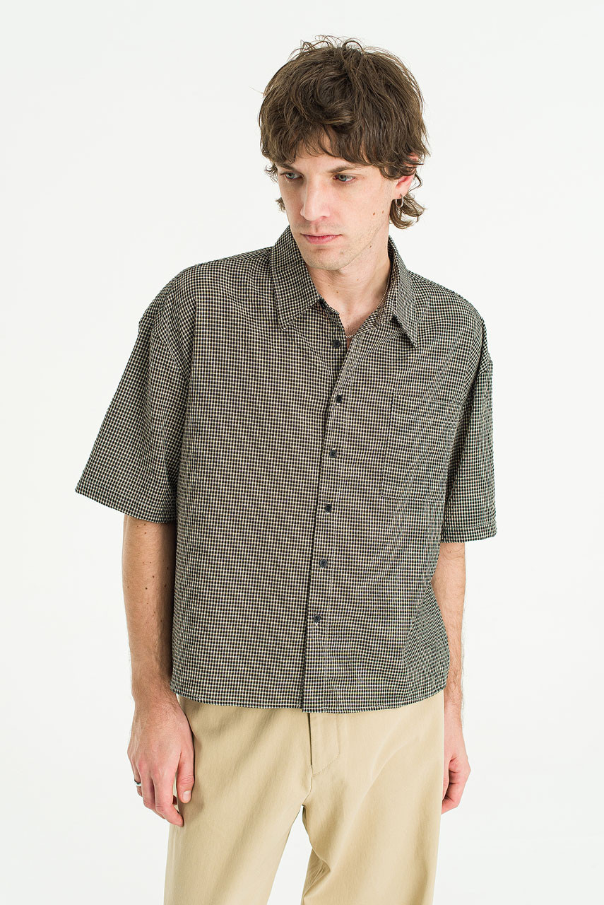 Menswear | Boxy-Crop Shirt, Black