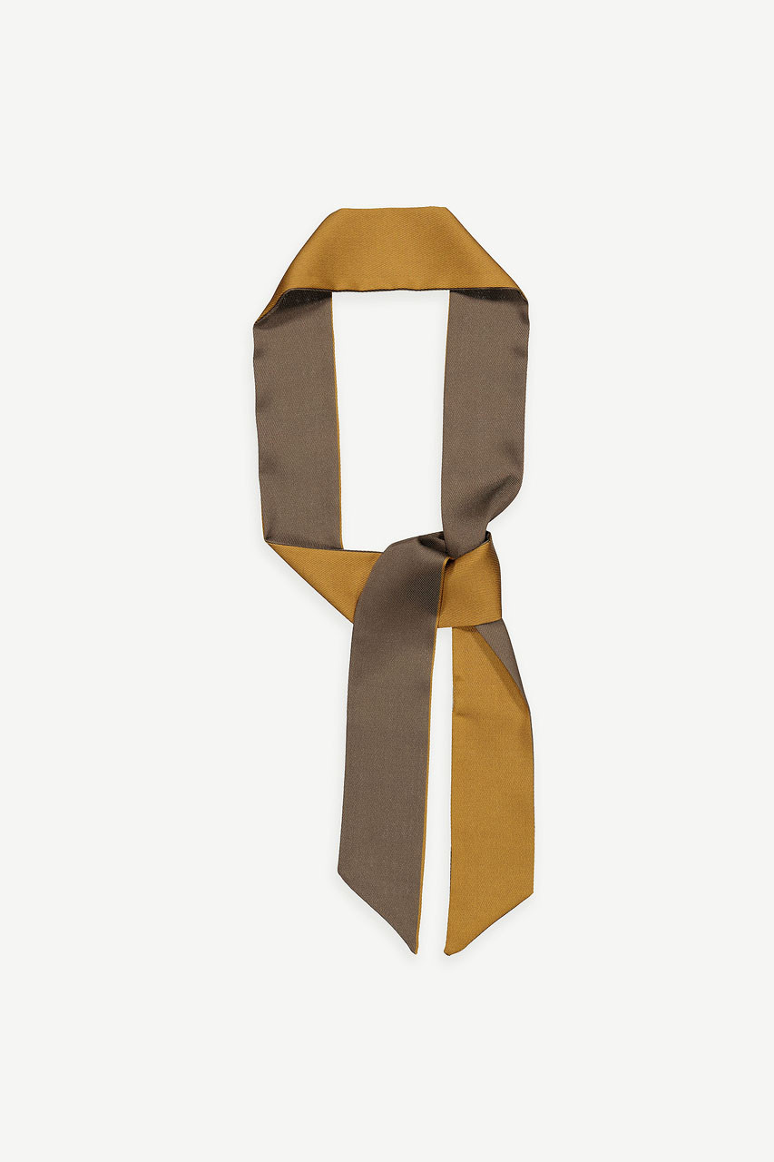 Bea Colour Contrast Scarf, Mustard