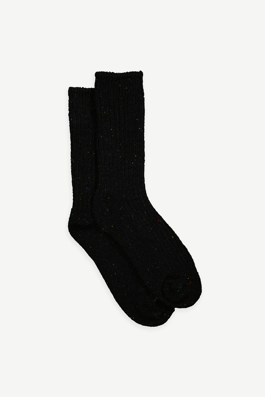 Boucle Socks, Black