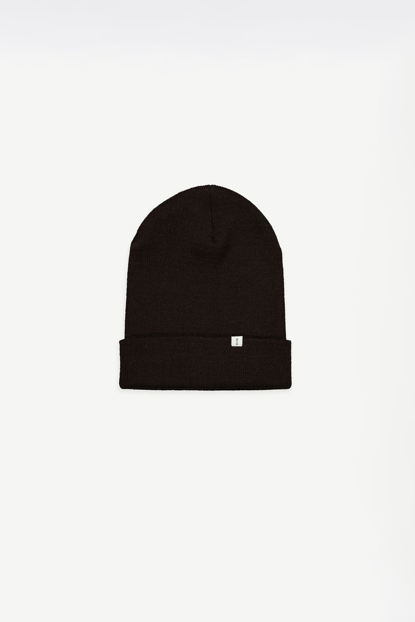 Ridge Knit Beanie, Brown