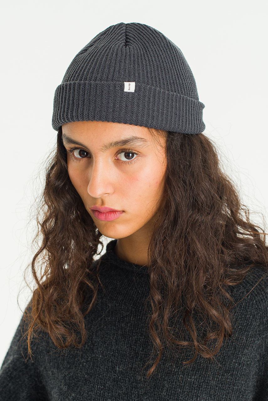 Pavo Short Beanie, Grey