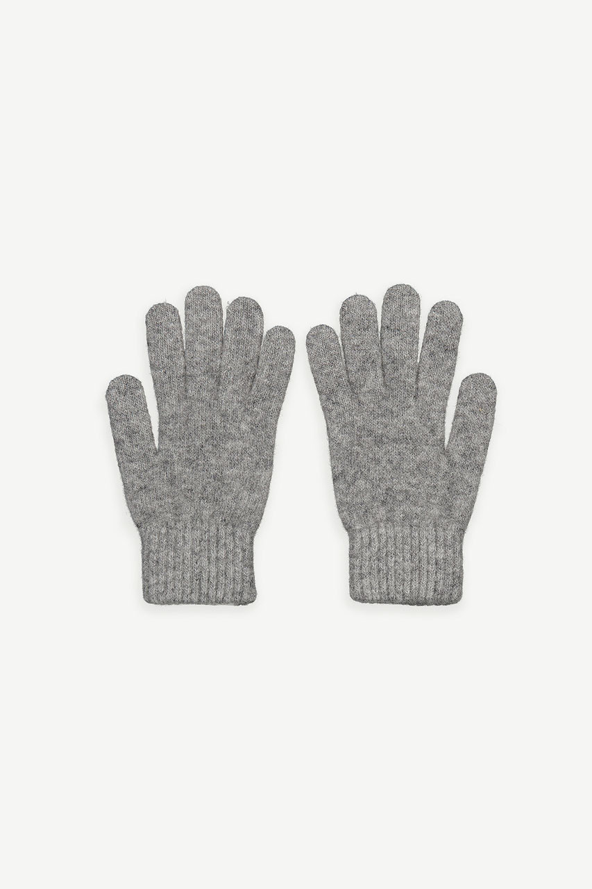 Alder Wool Gloves, Grey