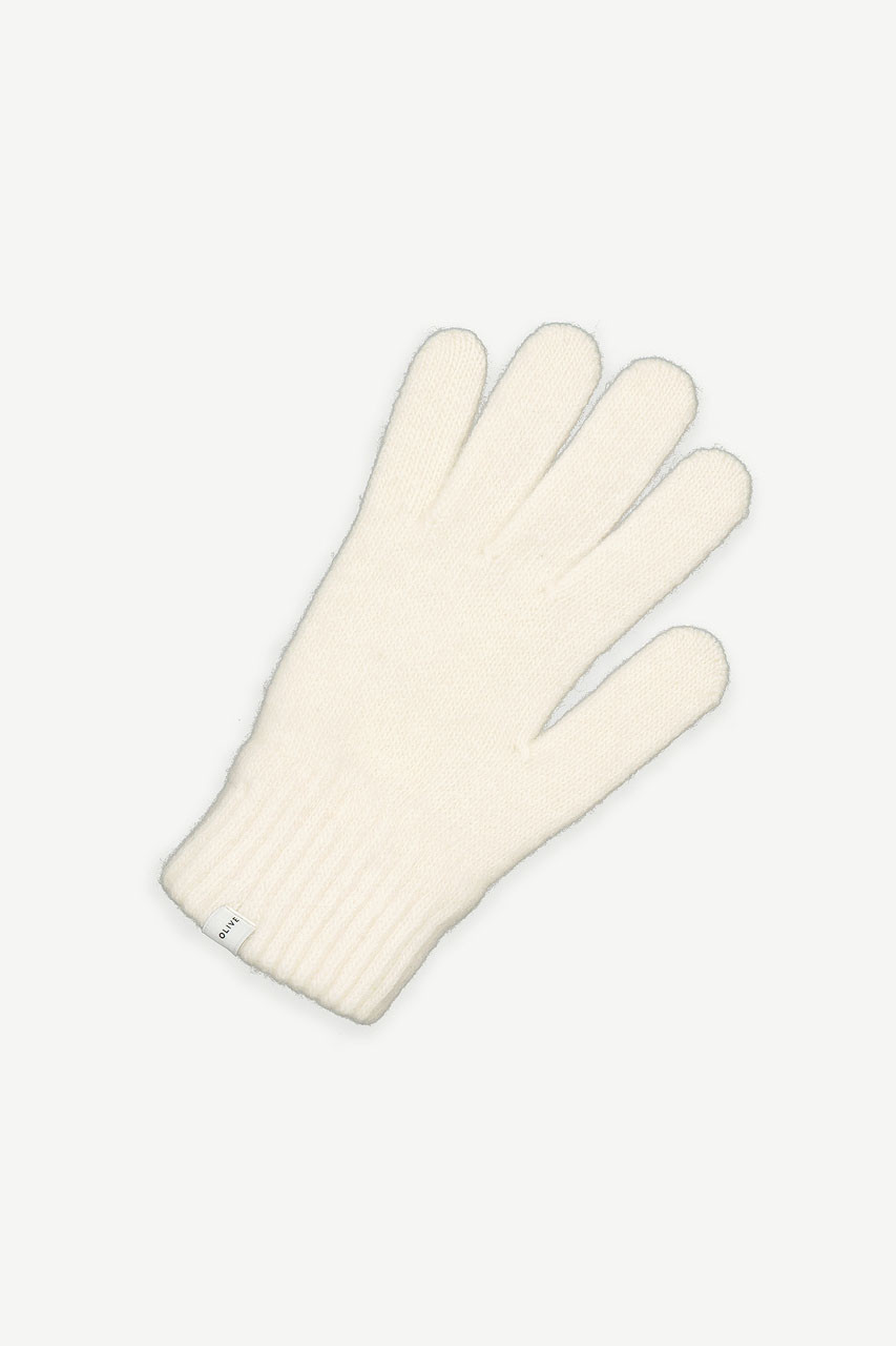 Alder Wool Gloves, Ivory
