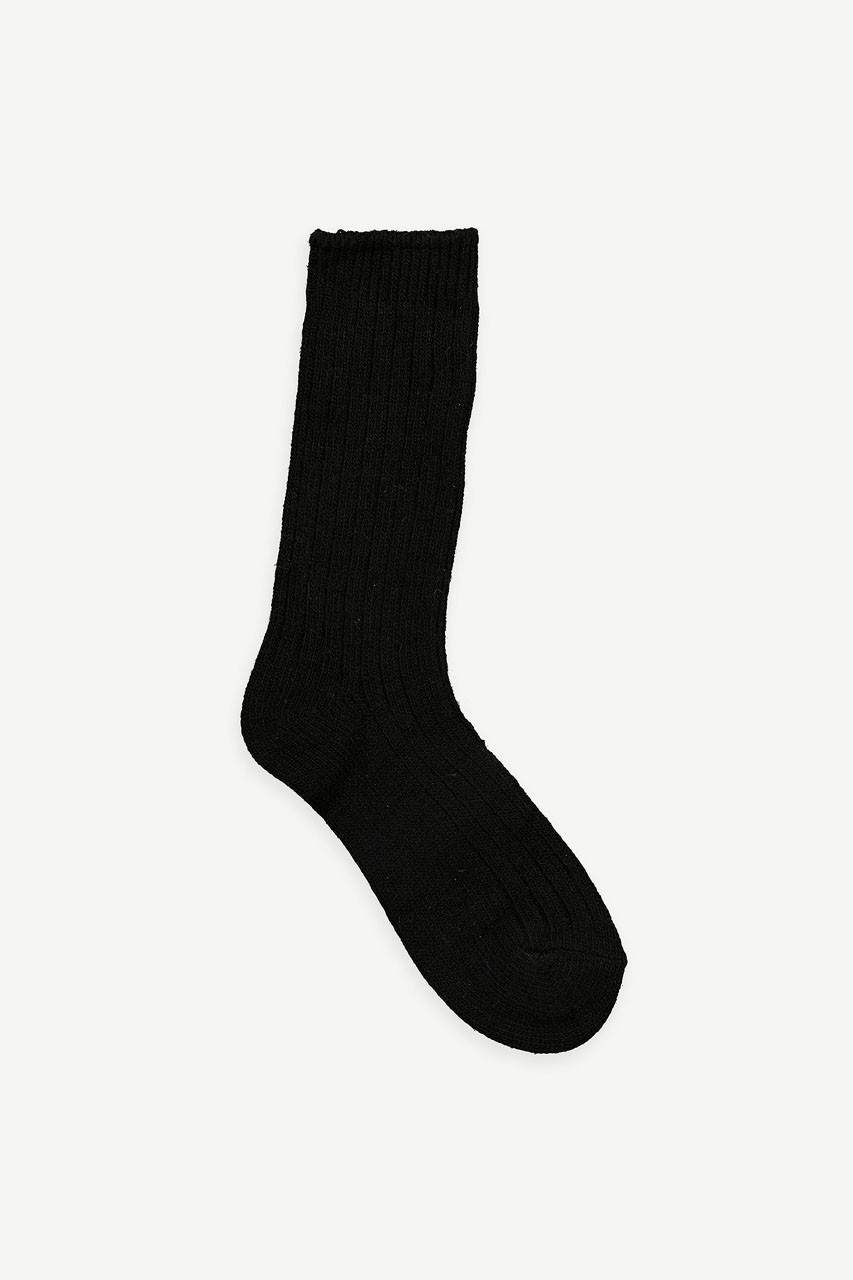 Veil Cashmere Blend Socks, Black