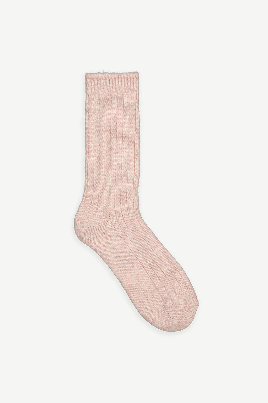 Veil Cashmere Blend Socks, Pink