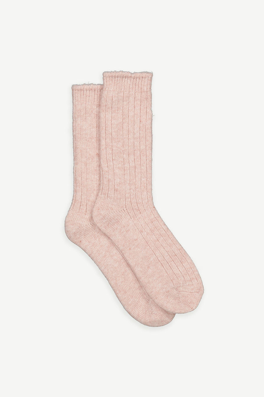 Veil Cashmere Blend Socks, Pink