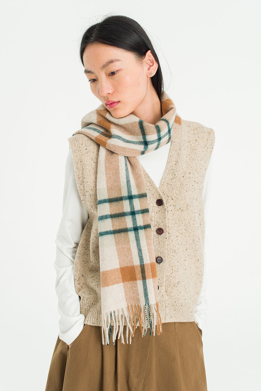 Tartan-Style Scarf, Montblanc