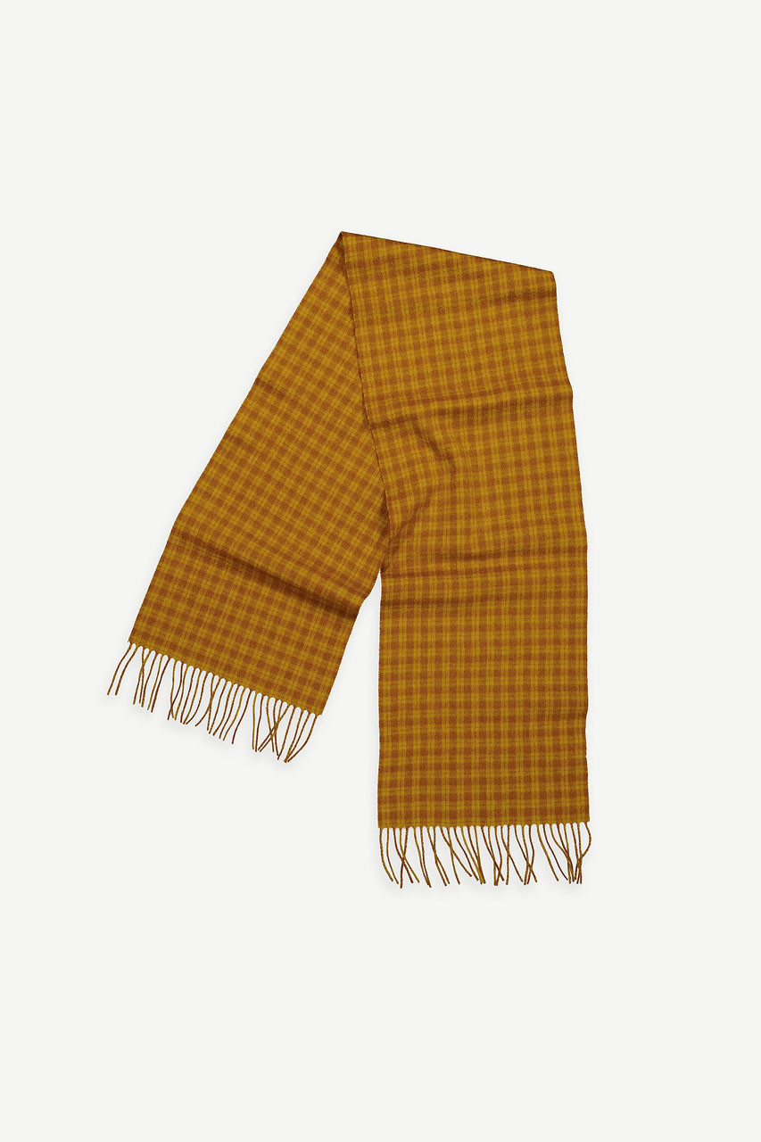 Gingham Scarf, Amber