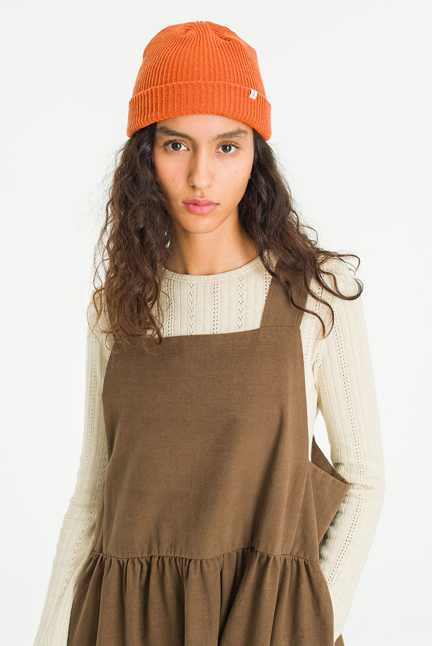 Miel Pinafore Dress, Brown