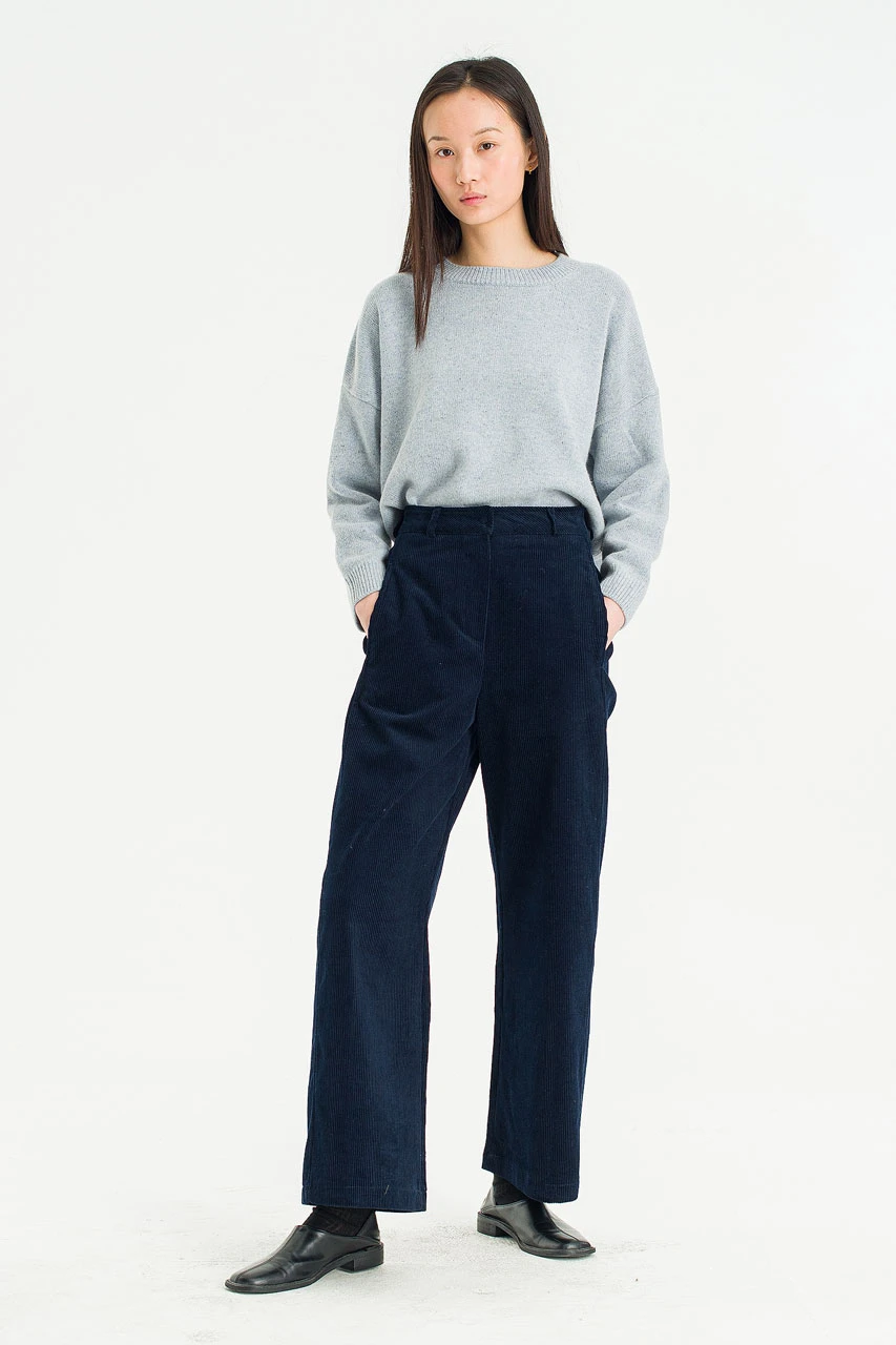 Whisper Cord Pants, Navy