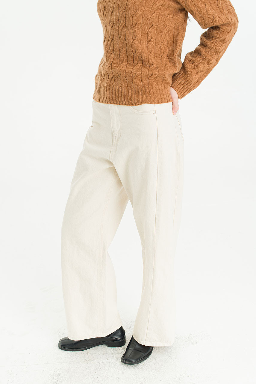 Seam Trace Denim Jean, Natural