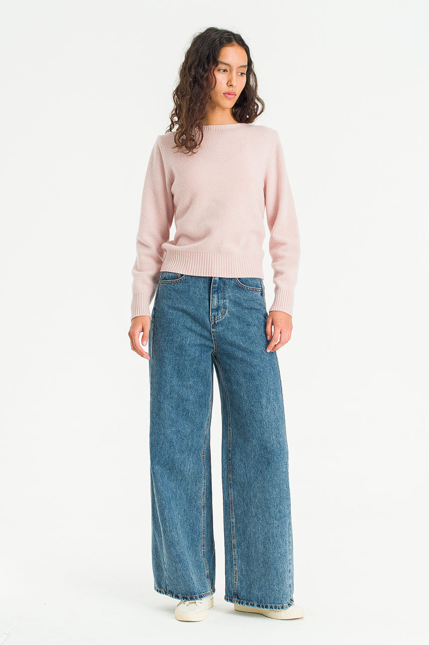 Seam Trace Denim Jean, Blue