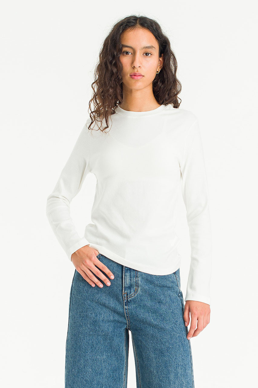 Soft Breeze Round Neck Tee, Ivory