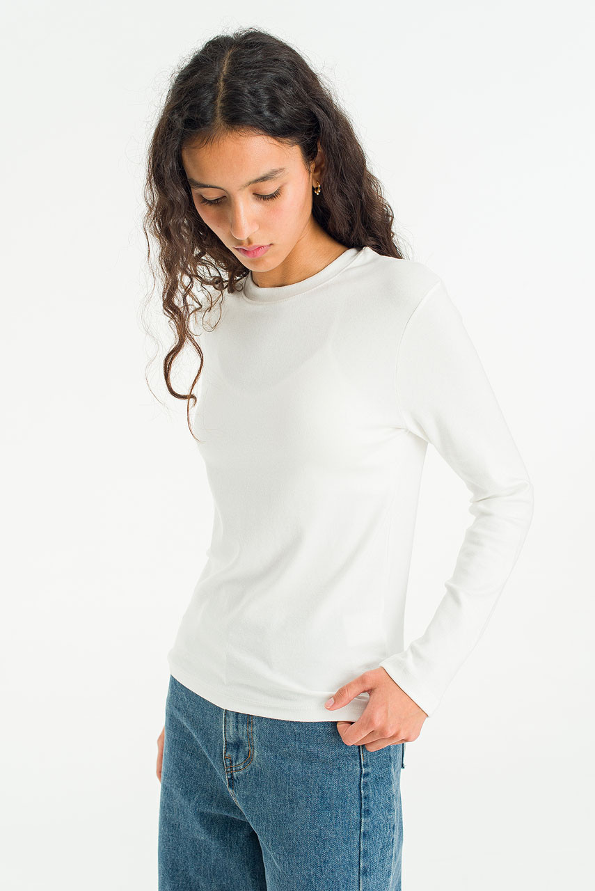 Soft Breeze Round Neck Tee, Ivory
