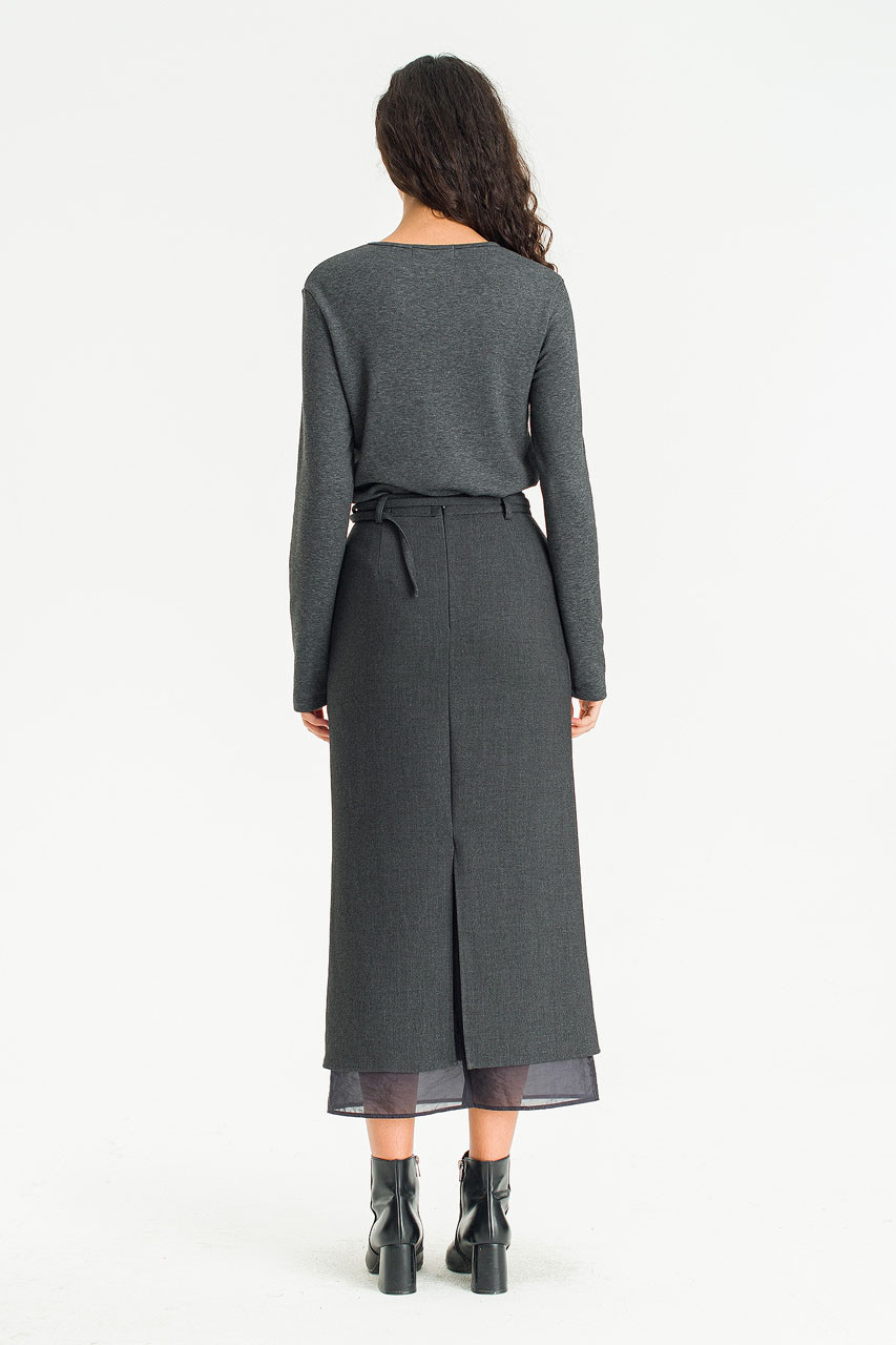 Still Tailor Skirt, Charcoal