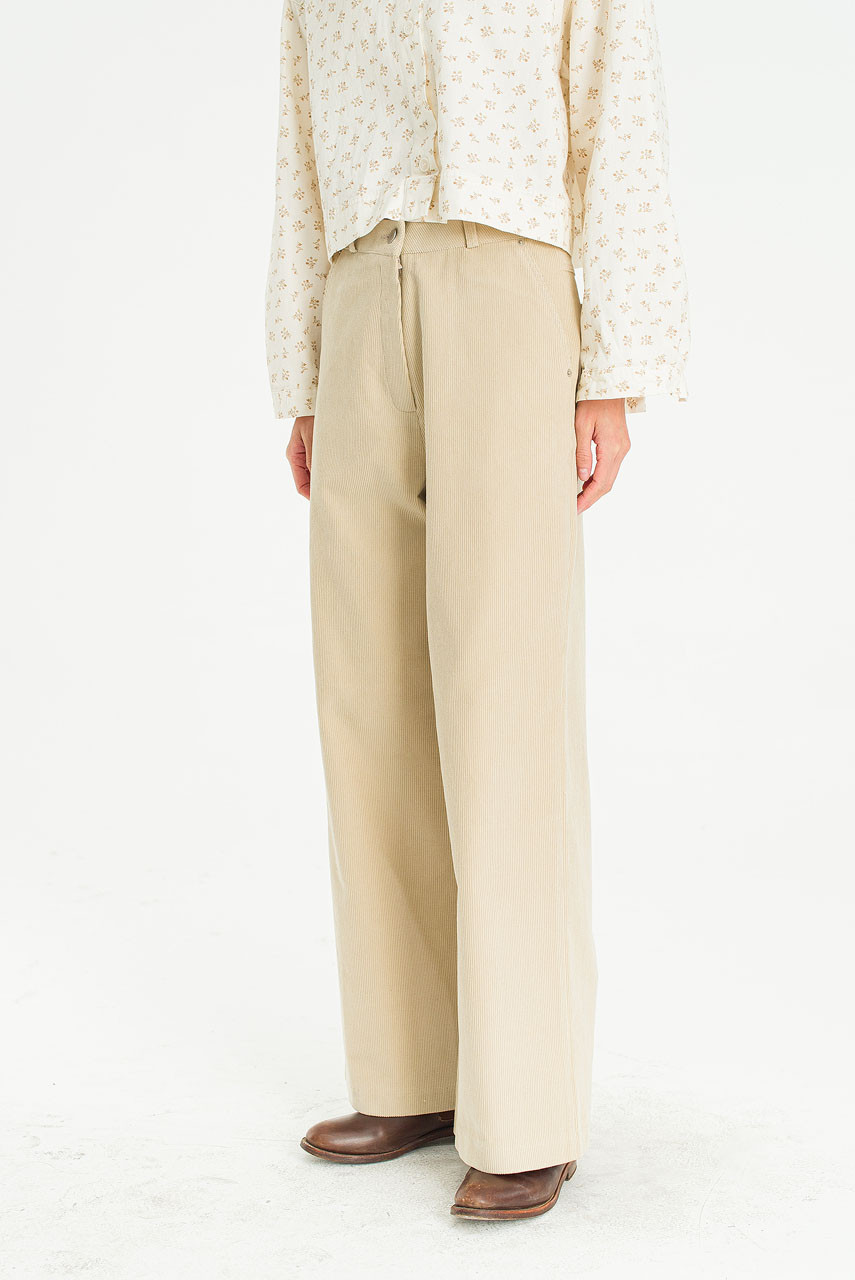 Snow Cord Pants, Beige