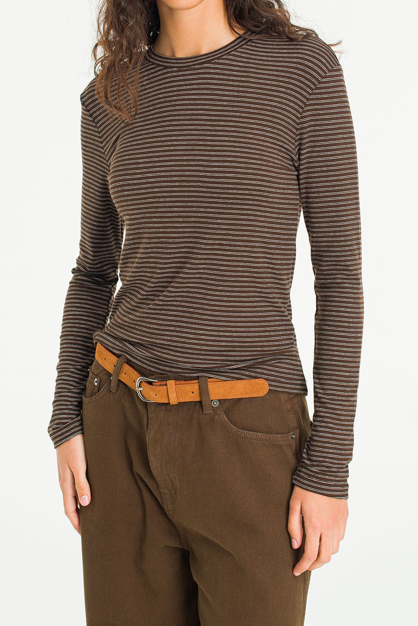 Pavo Suede Belt, Camel