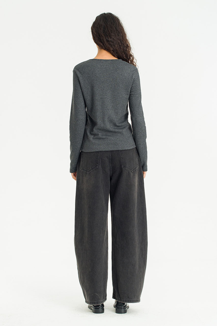 Rove Wide Denim Jean, Black