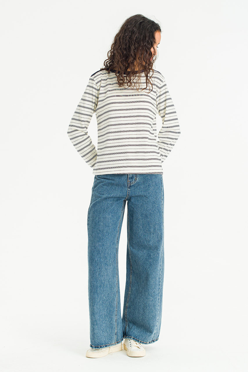 Day Stripe Tee, Ivory