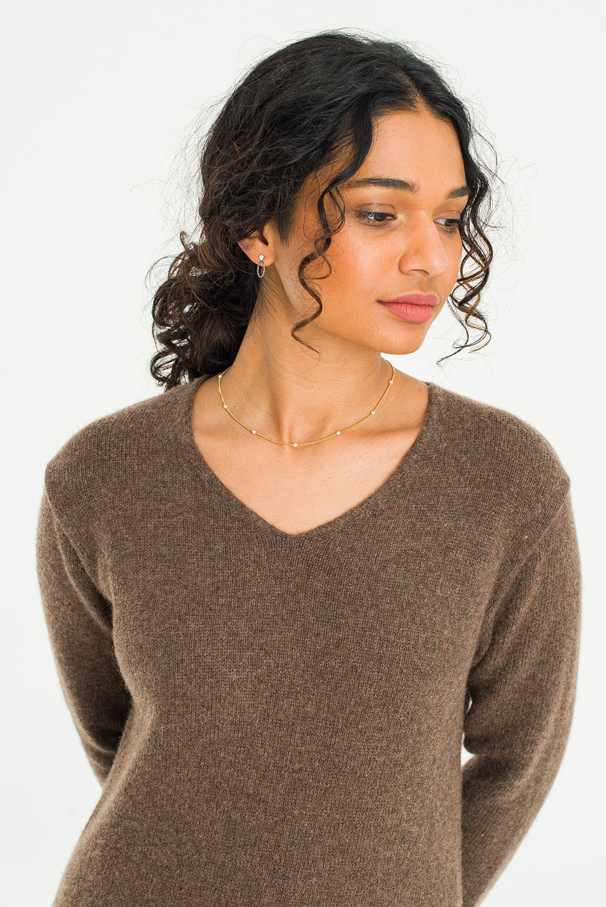 Yui Mini Pearl Necklace, Gold