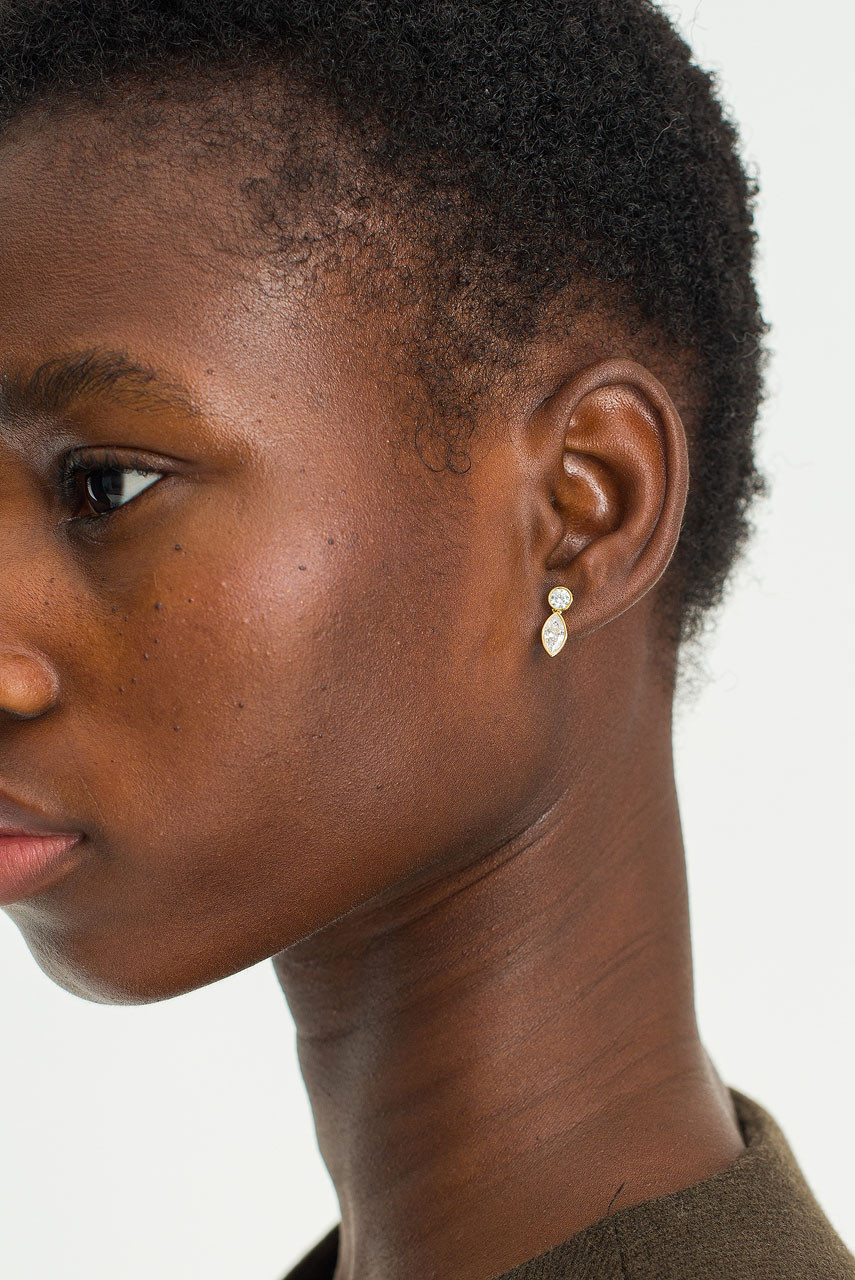 Suiteki Earrings, Gold