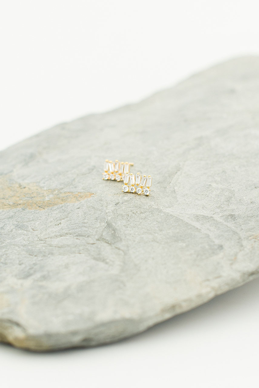 Maia Studs, Gold