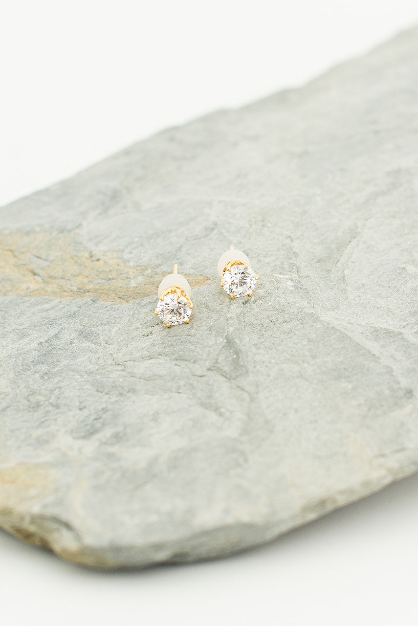 Sena Crystal Studs, Gold