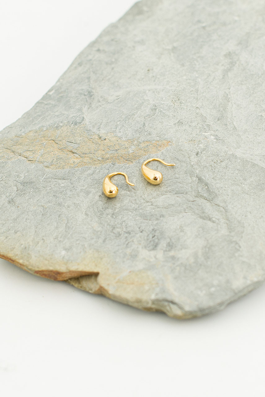 Yumi Crystal Earrings, Gold