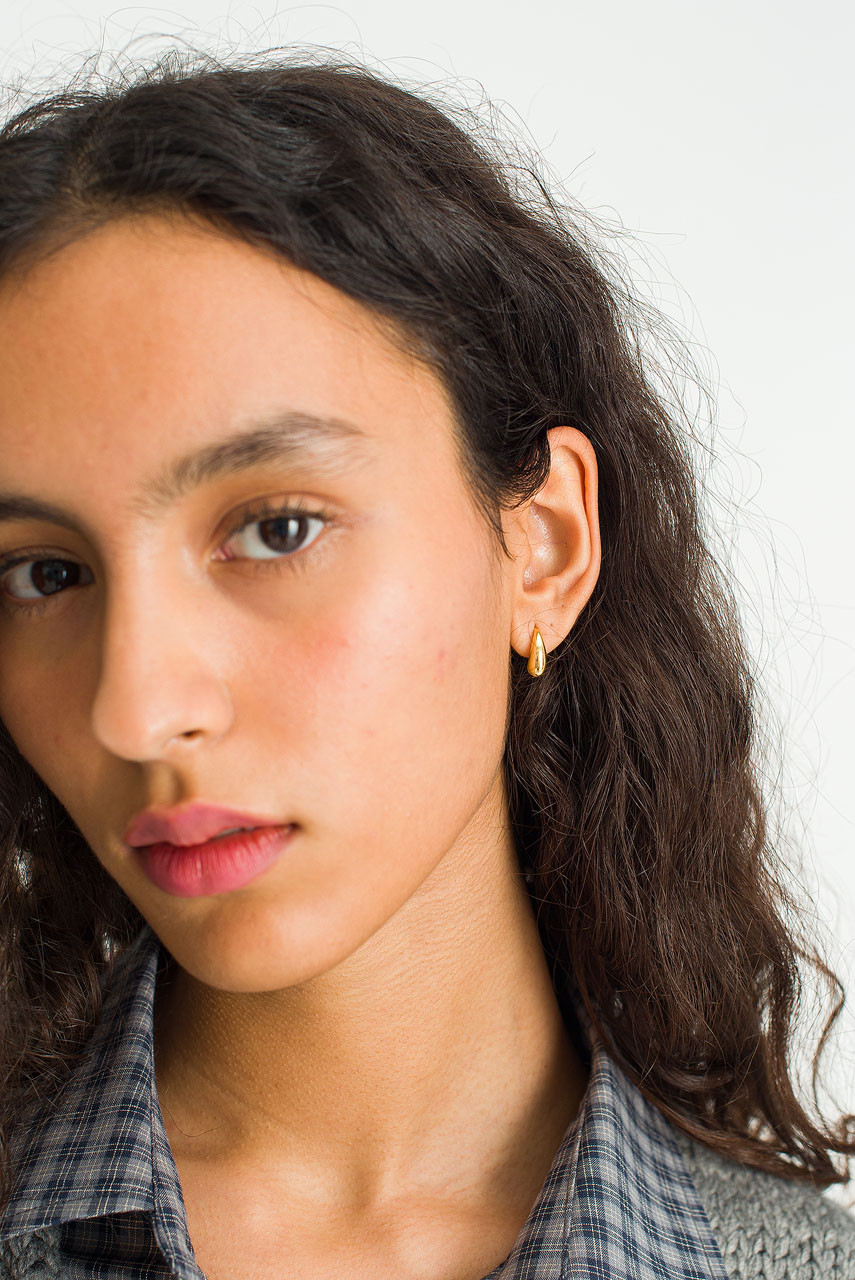 Yumi Crystal Earrings, Gold