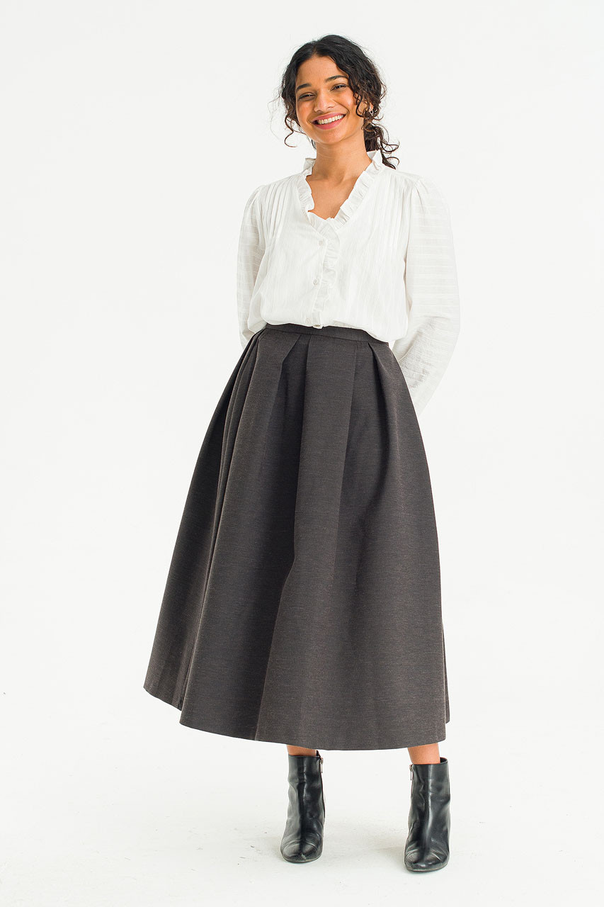 Rove Balloon Skirt, Charcoal