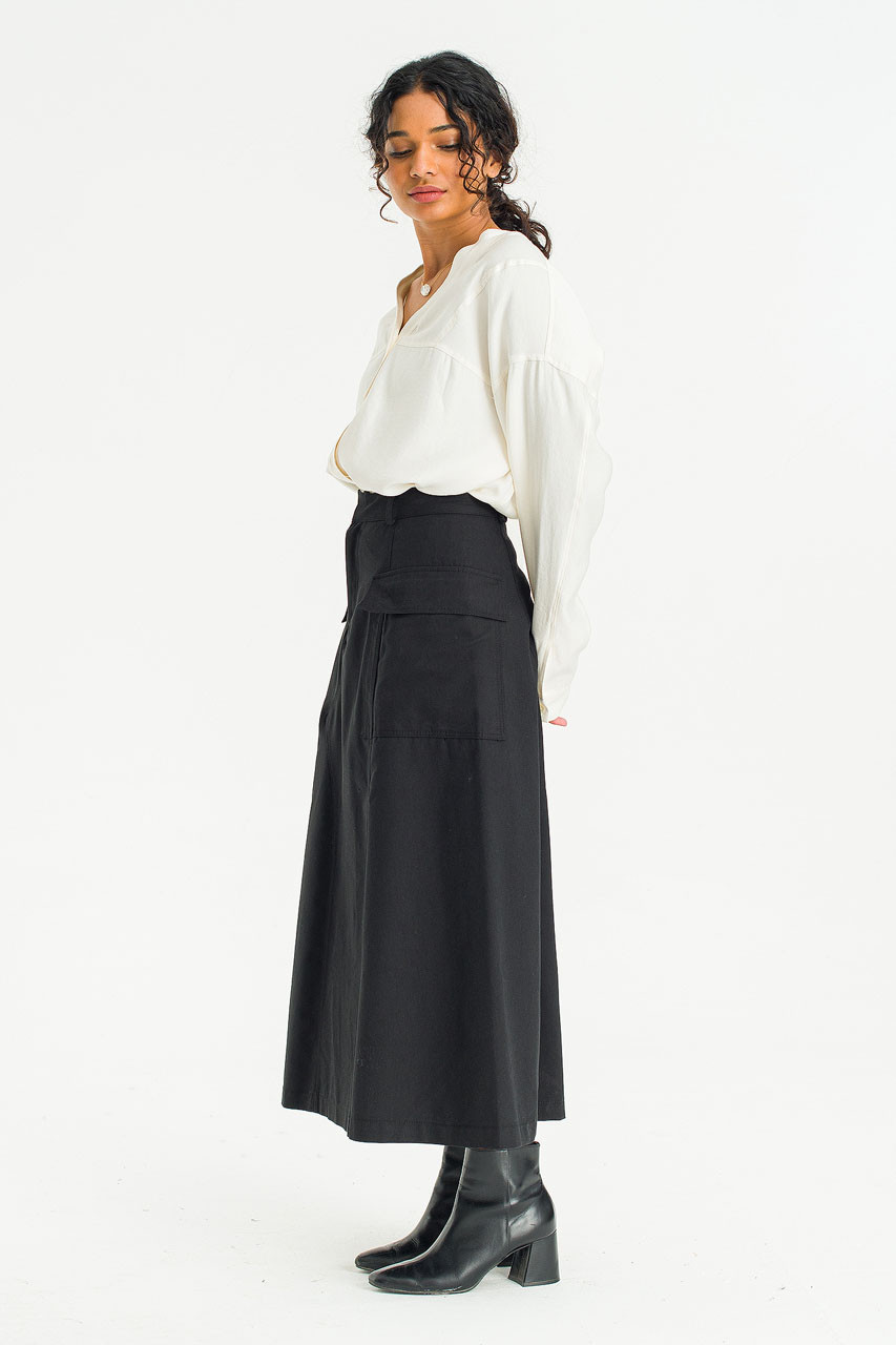 Rove Cargo Skirt, Black
