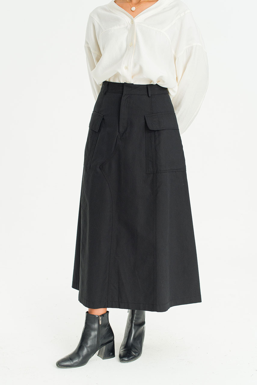 Rove Cargo Skirt, Black