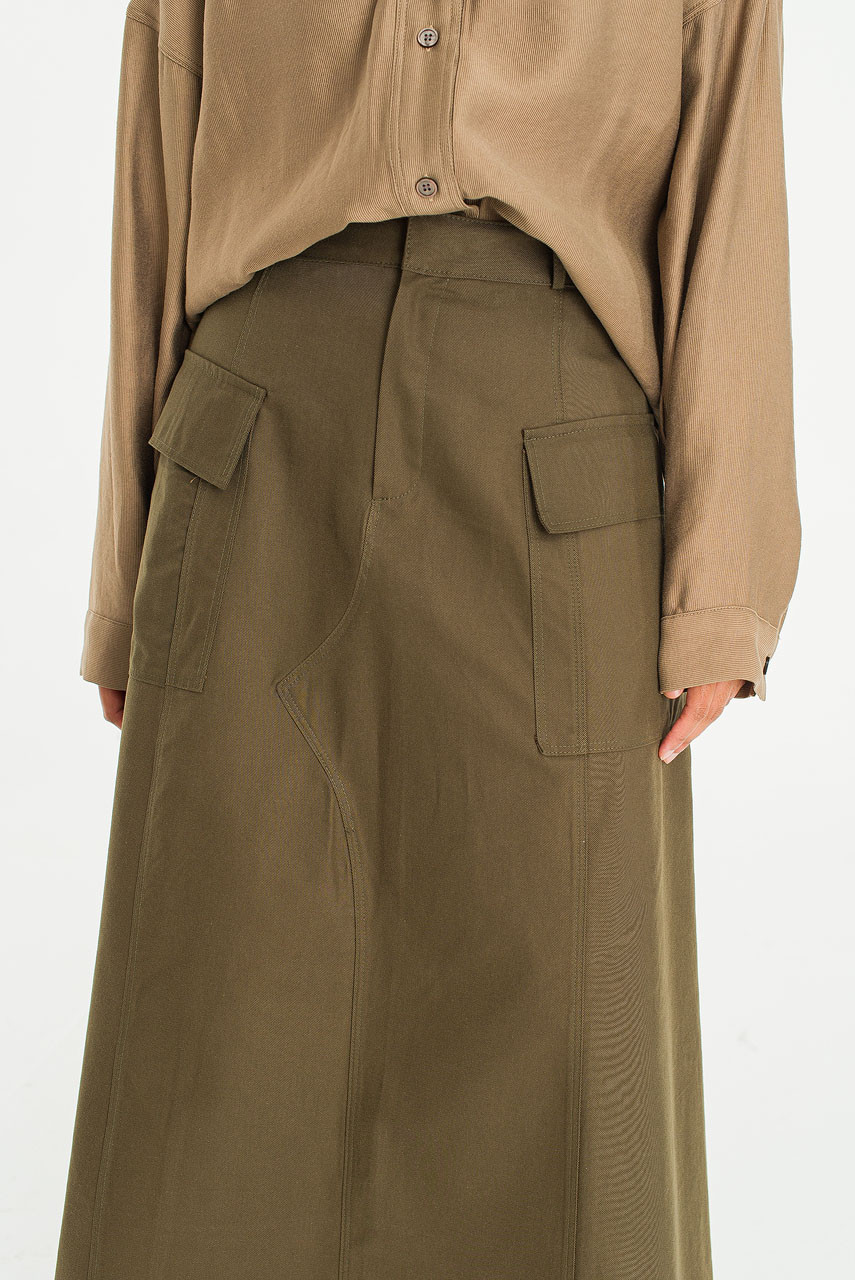 Rove Cargo Skirt, Khaki