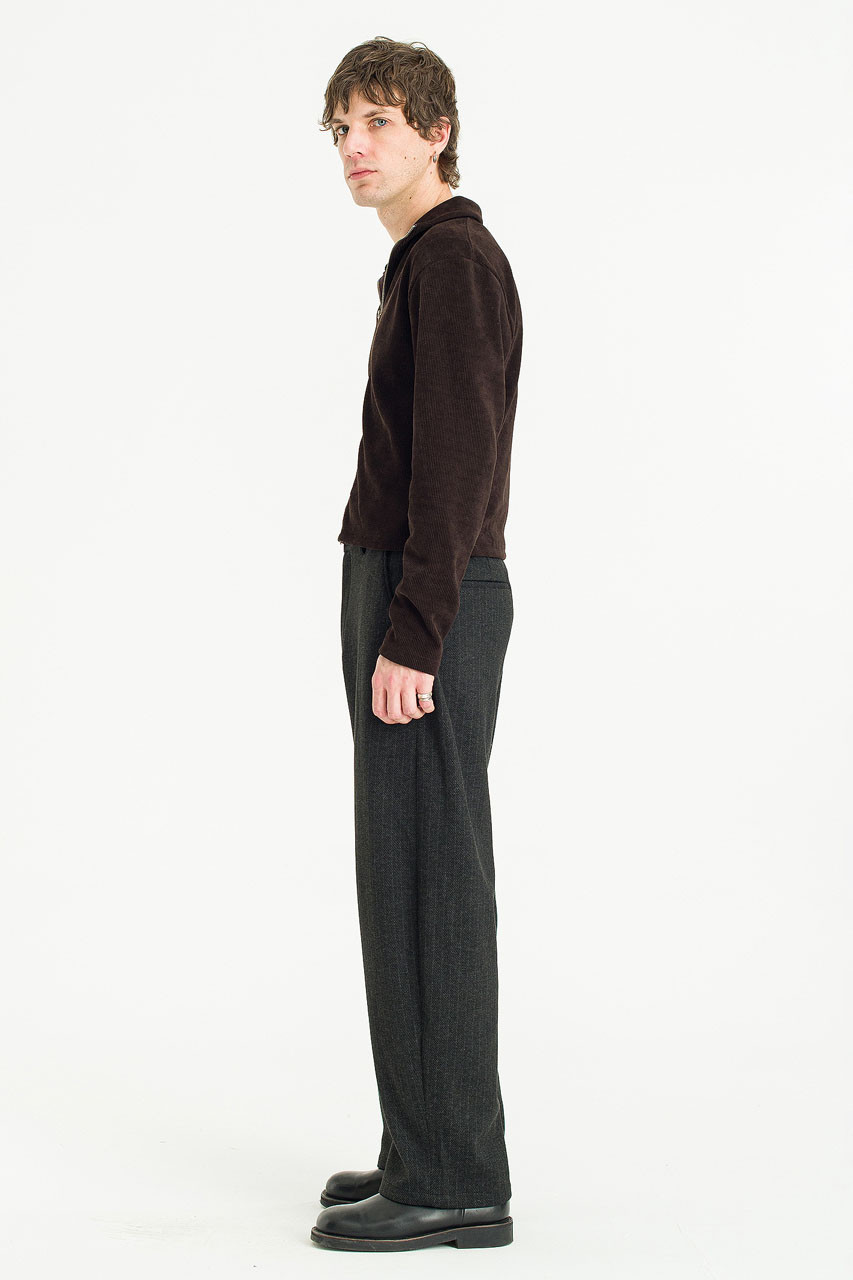 Menswear | Shadow Stripe Pants, Black