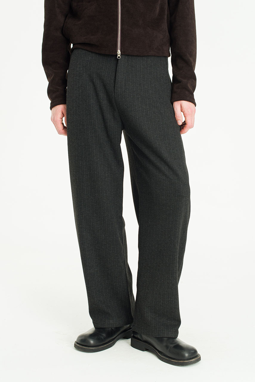 Menswear | Shadow Stripe Pants, Black