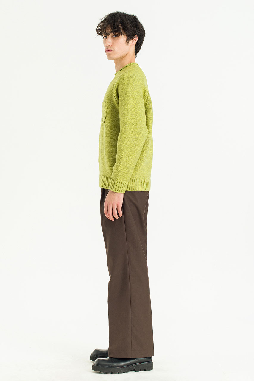 Menswear | Boxy Pocket Knit, Pea