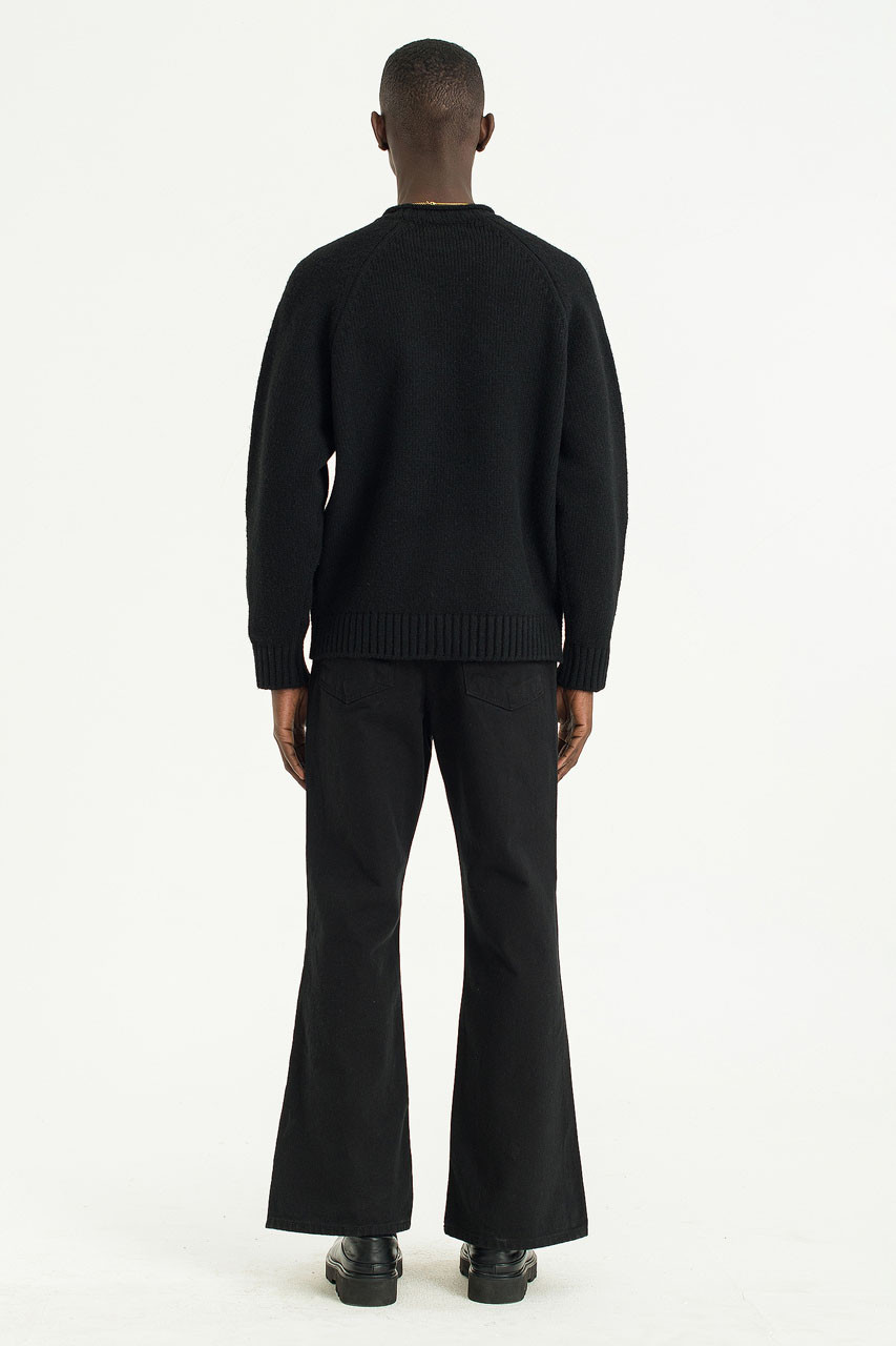 Menswear | Boxy Pocket Knit, Black