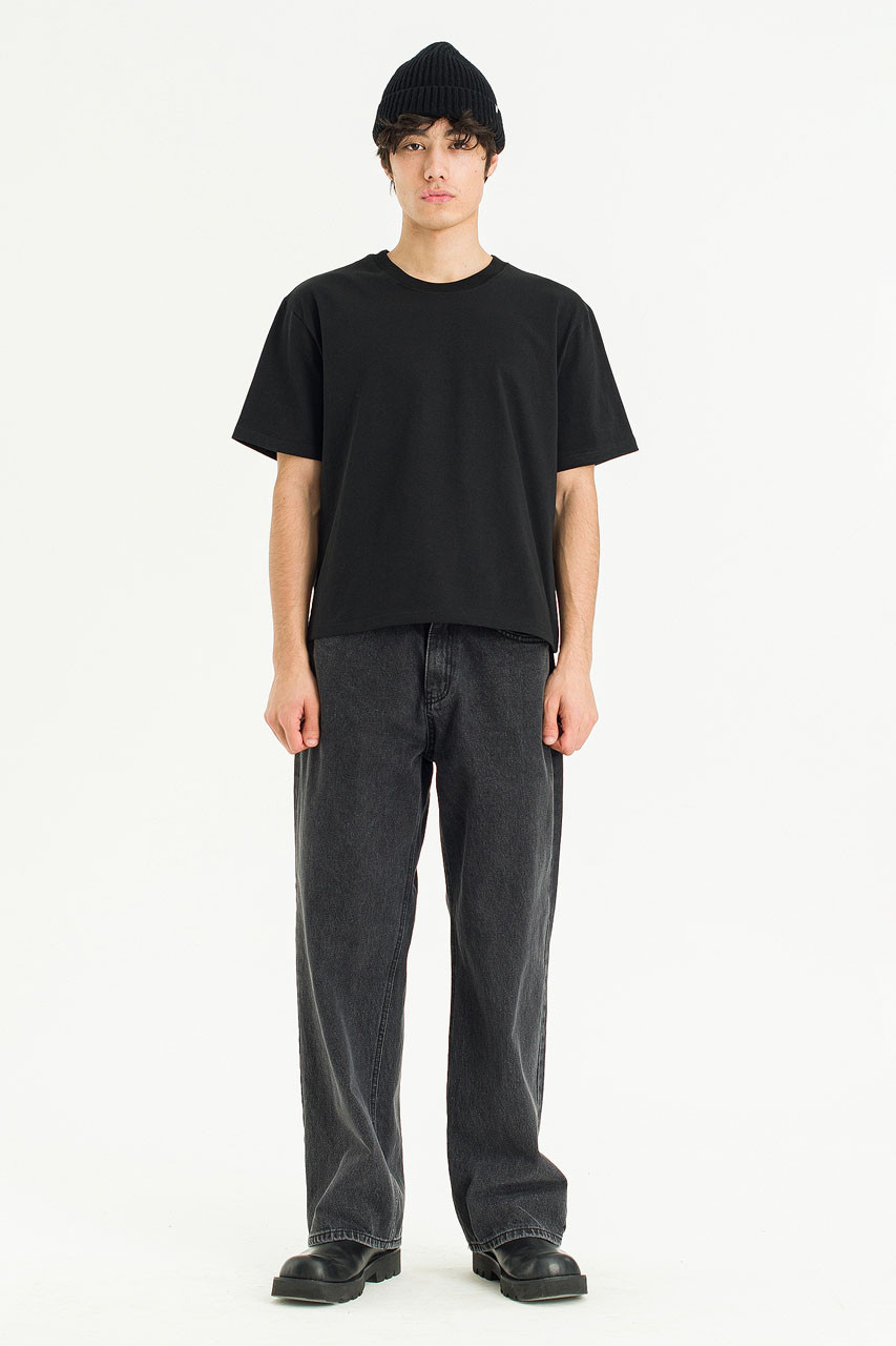 Menswear | Cropped T-Shirt, Black