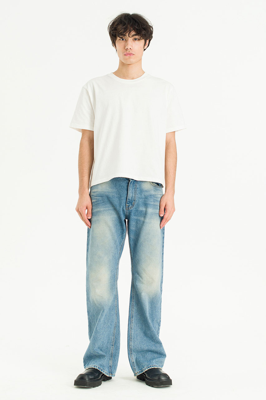 Menswear | Cropped T-Shirt, White