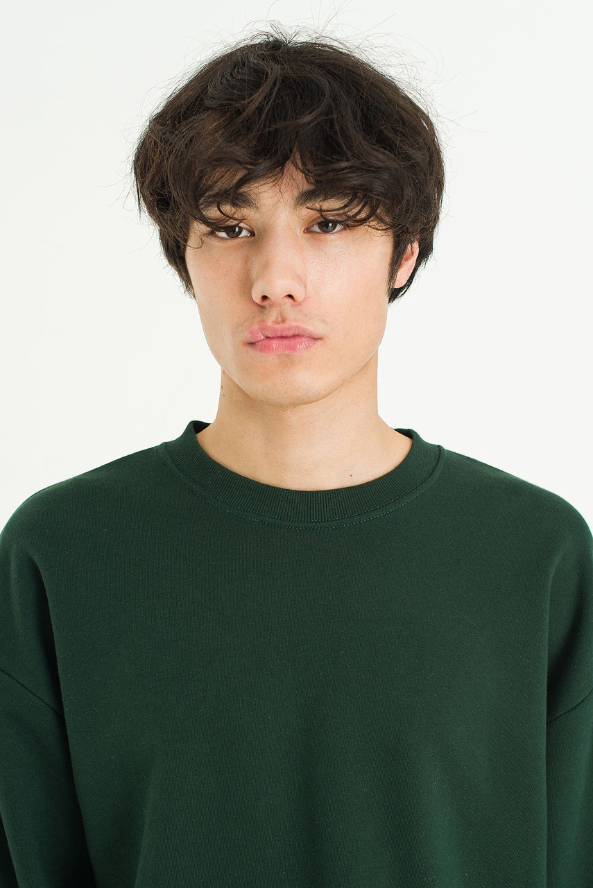 Menswear | Cropped Sweatshirt, Green