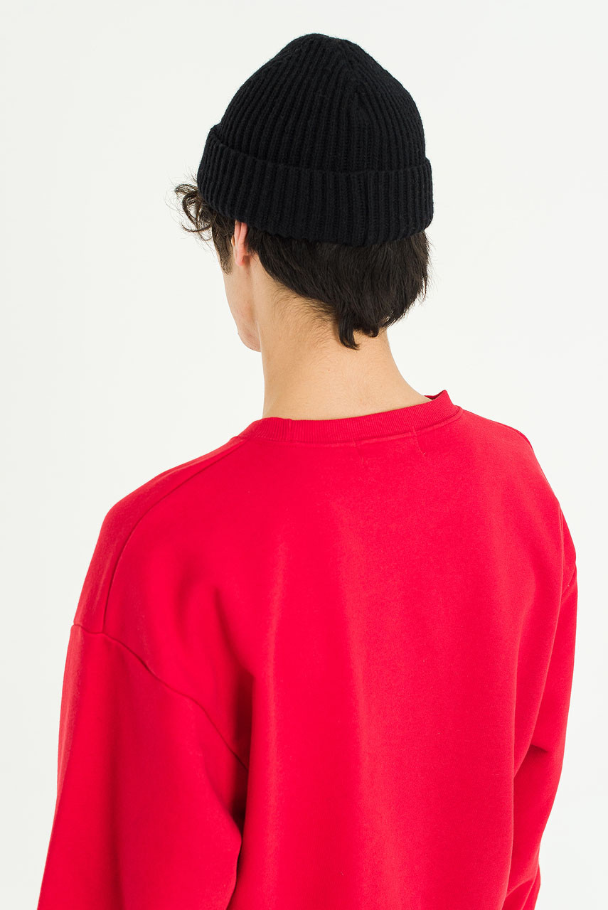 Menswear | Cropped Sweatshirt, Red