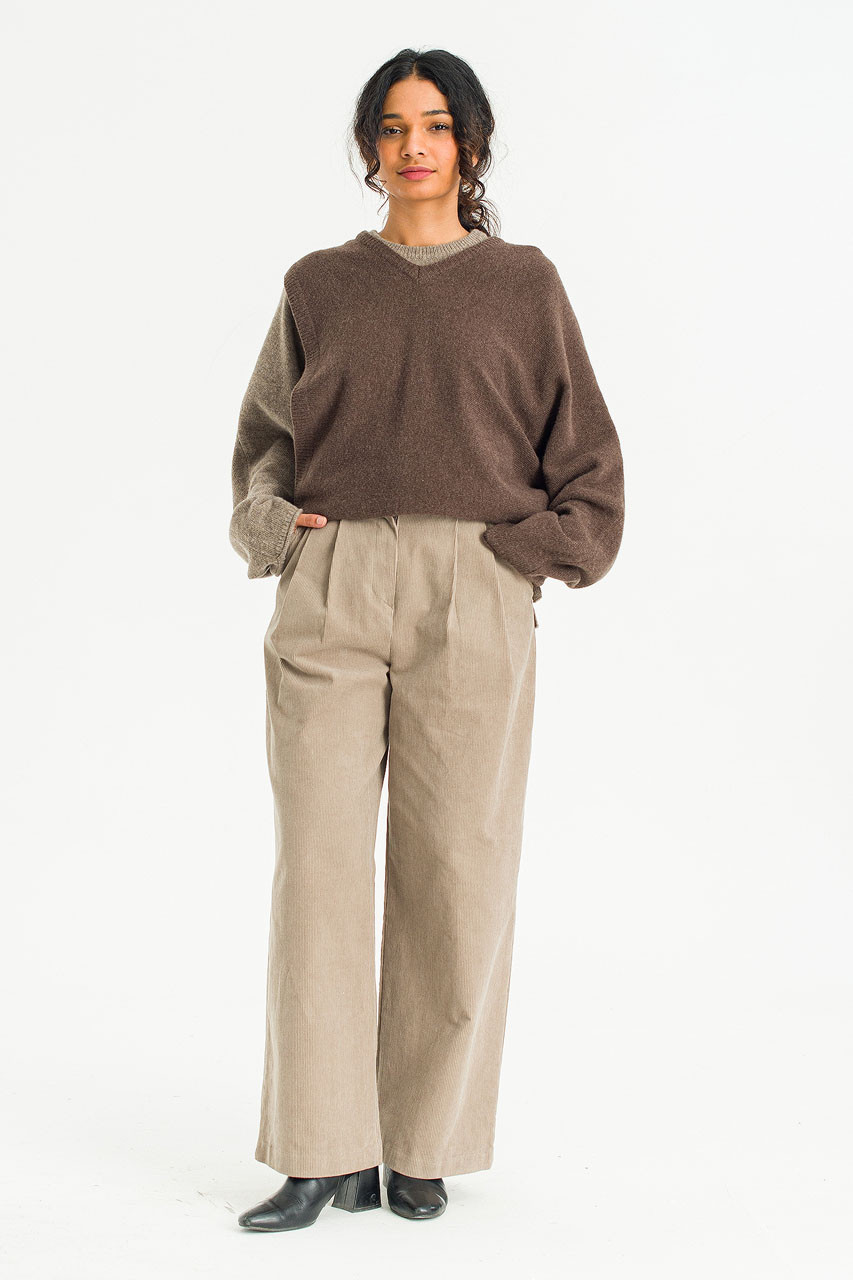 Soil Path Cord Pants, Beige