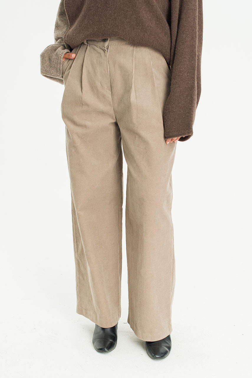 Soil Path Cord Pants, Beige