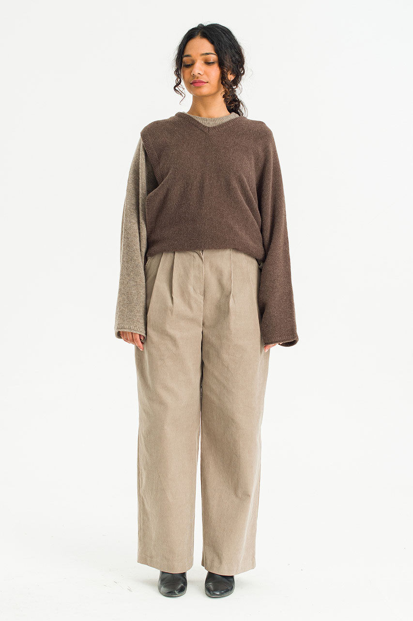 Soil Path Cord Pants, Beige