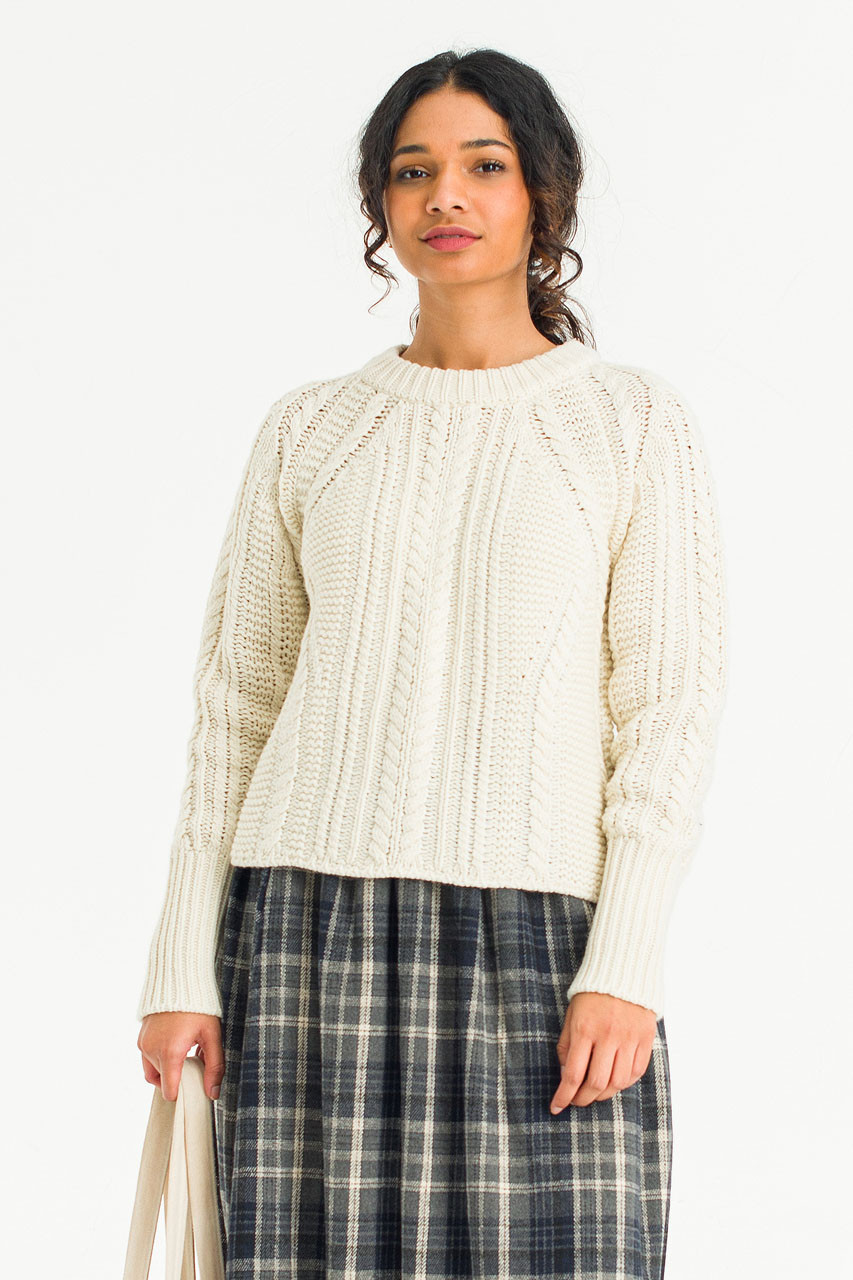 Haze Cable Jumper, Ivory