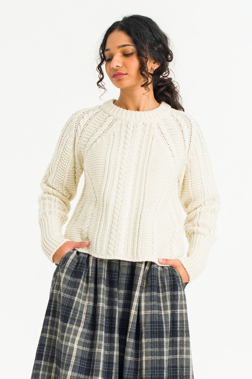 Haze Cable Jumper, Ivory
