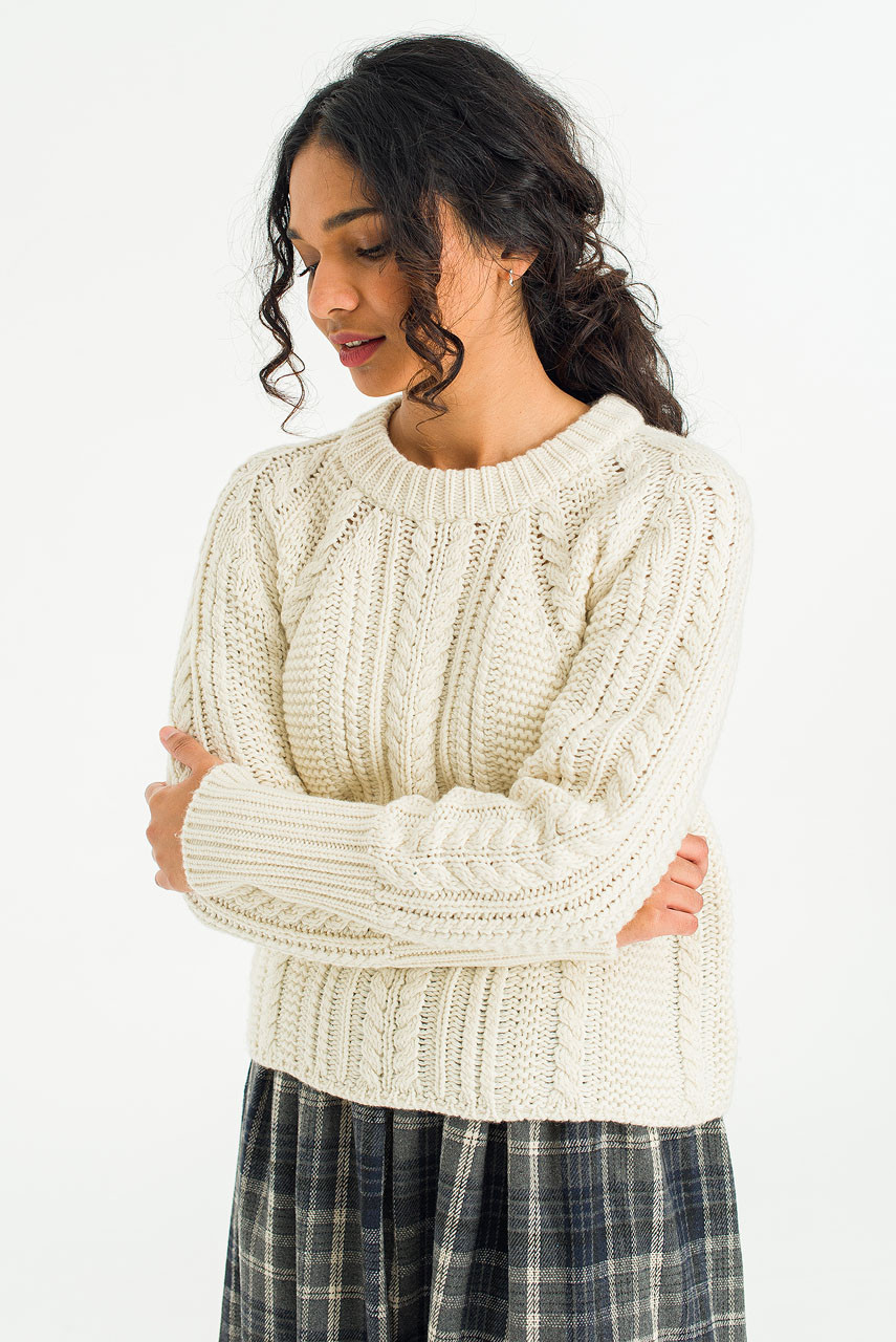 Haze Cable Jumper, Ivory
