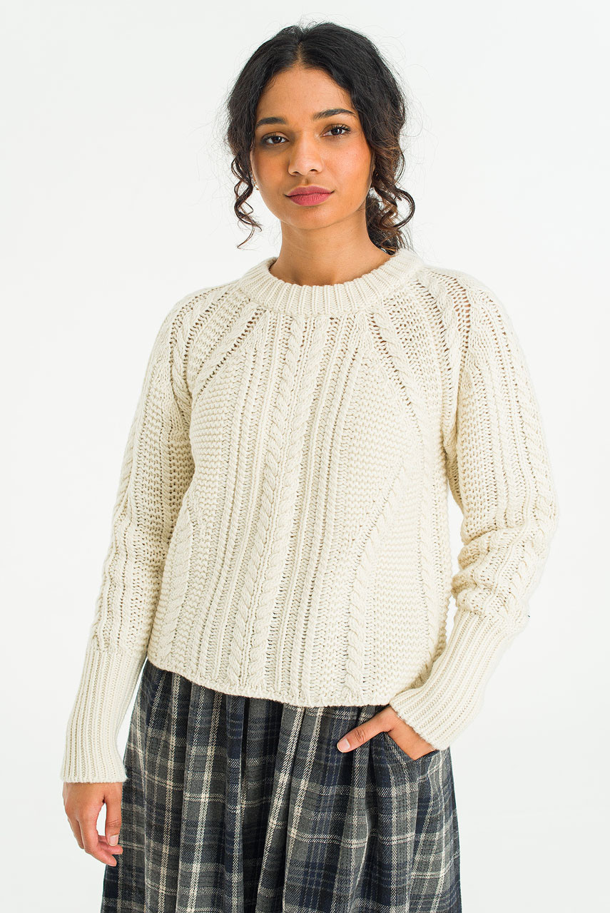 Haze Cable Jumper, Ivory